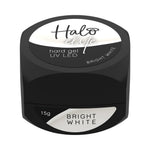 HALO ELITE Hard Gel Bright White 15g - UV/LED Self-Levelling Hard Gel