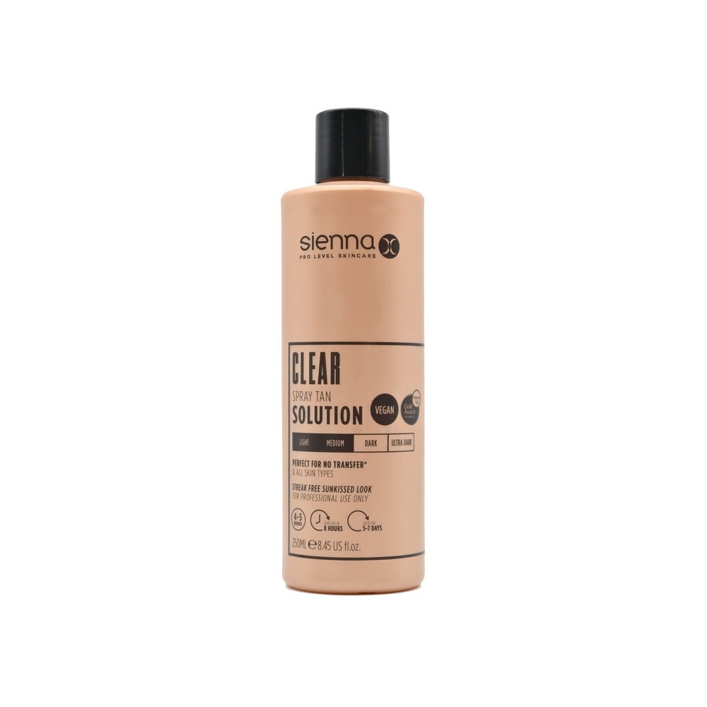 Sienna X - Pro Solution 250ml - CLEAR Spray Tan Solution