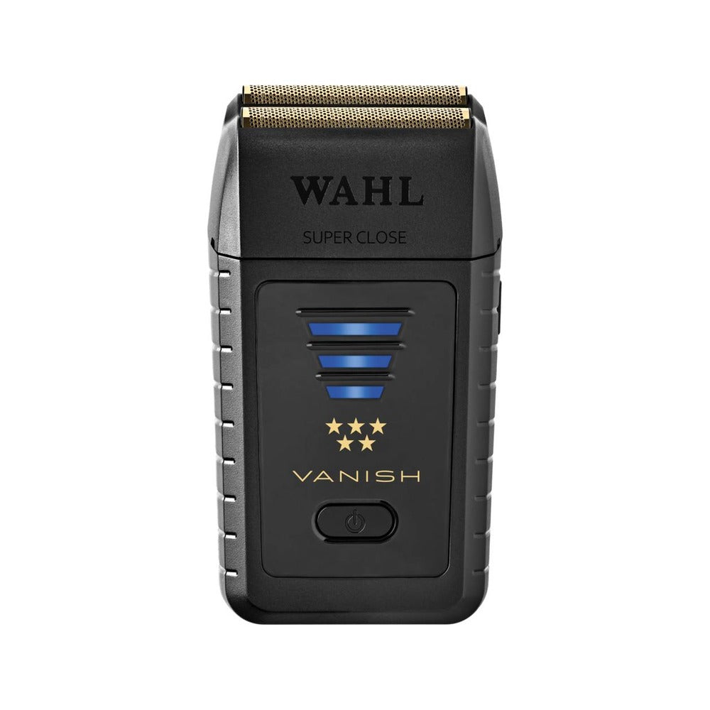 Wahl VANISH shaver with a black body and a three-star rating system on the side.
